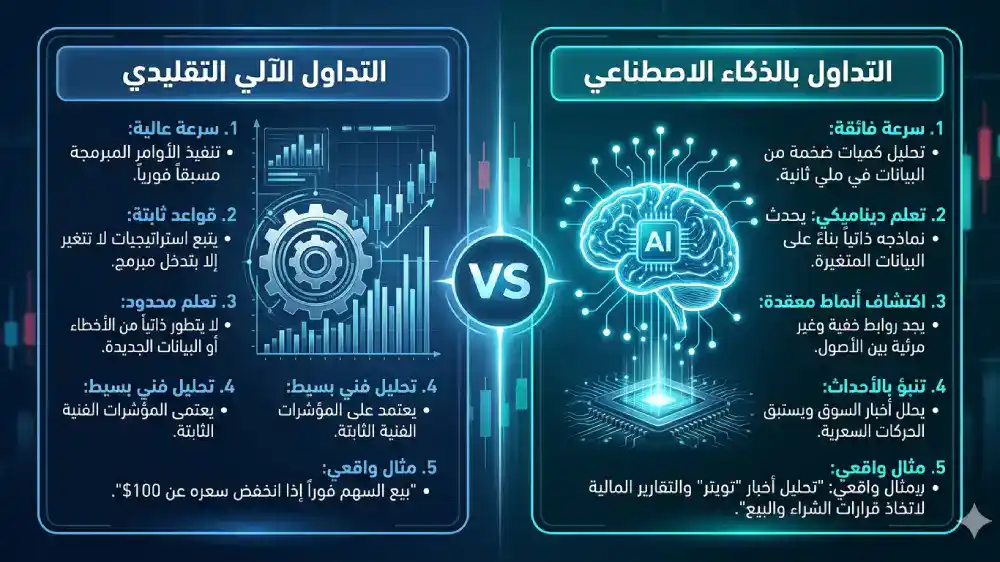 التداول بالذكاء الاصطناعي: مزايا واستراتيجيات وكيفية البدء التداول بالذكاء الاصطناعي